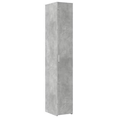 Uski ormarić za pohranu boja betona 30 x 42,5 x 225 cm drveni Beton siva 1 Cijena