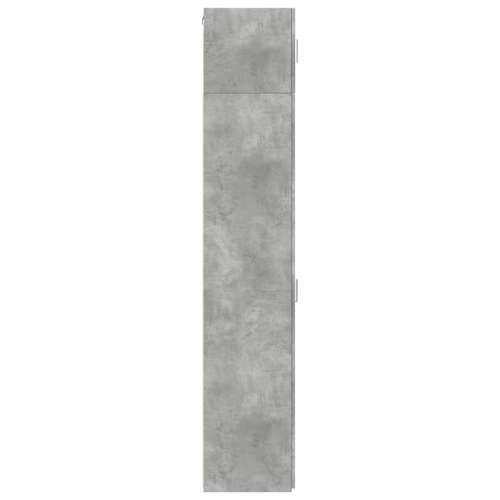 Uski ormarić za pohranu boja betona 30 x 42,5 x 225 cm drveni Beton siva 1 Cijena