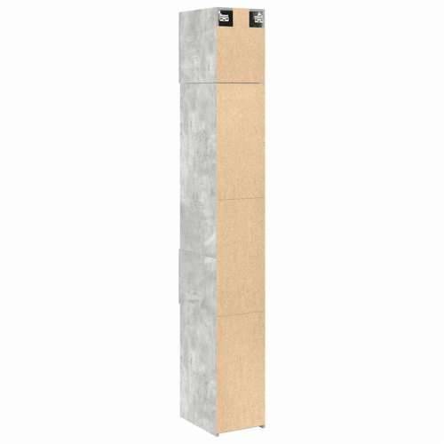 Uski ormarić za pohranu sivi 30x42,5x225 cm konstruirano drvo - Beton siva 1 Cijena