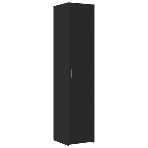 Uski ormarić za pohranu crni 40x42,5x225 cm konstruirano drvo - Crna 1 Cijena