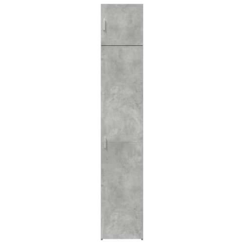 Uski ormarić za pohranu boja betona 40 x 42,5 x 225 cm drveni - Beton siva 1 Cijena