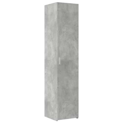 Uski ormarić za pohranu boja betona 40 x 42,5 x 225 cm drveni - Beton siva 1 Cijena