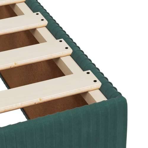 Box spring krevet s madracem tamnozeleni 100x200 cm baršunasti - Tamnozelena 100 x 200 cm Gladak dizajn Cijena