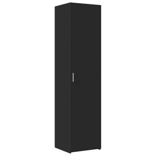 Uski ormarić za pohranu crni 45x42,5x225 cm konstruirano drvo - Crna 1 Cijena