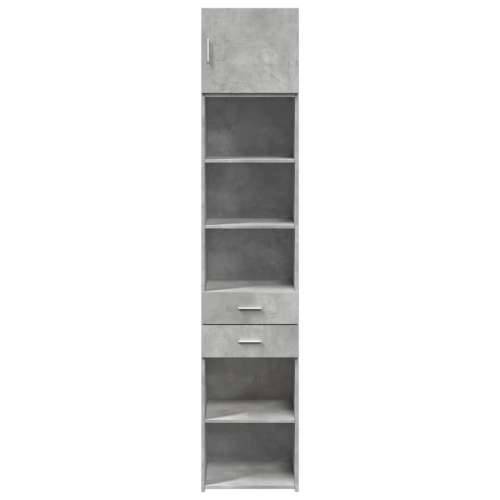 Uski ormarić za pohranu boja betona 45 x 42,5 x 225 cm drveni Beton siva 1 Cijena