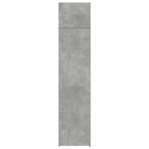 Uski ormarić za pohranu boja betona 50 x 42,5 x 225 cm drveni - Beton siva 1 Cijena