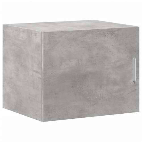 Uski ormarić za pohranu boja betona 50 x 42,5 x 225 cm drveni - Beton siva 1 Cijena