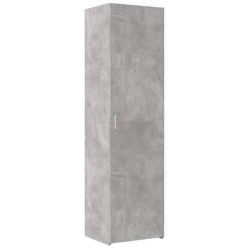 Uski ormarić za pohranu boja betona 50 x 42,5 x 225 cm drveni - Beton siva 1 Cijena