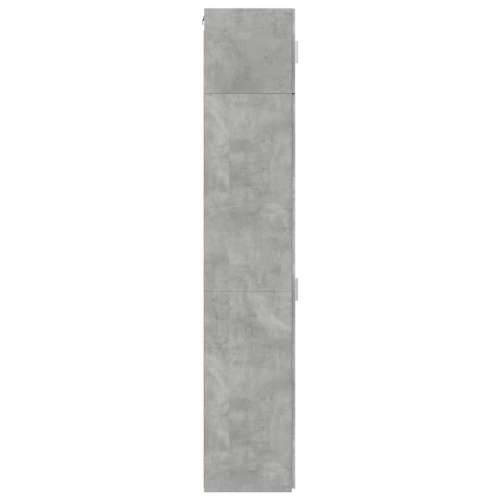 Uski ormarić za pohranu boja betona 50 x 42,5 x 225 cm drveni - Beton siva 1 Cijena