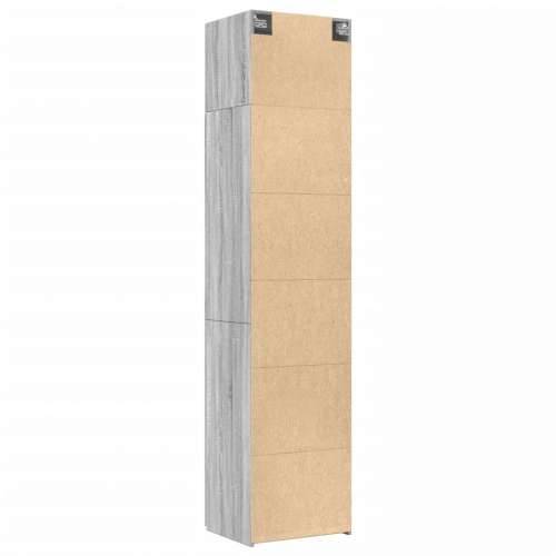 Uski ormarić za pohranu siva boja hrasta 50x42,5x225 cm drveni - Sivi hrast sonoma 1 Cijena