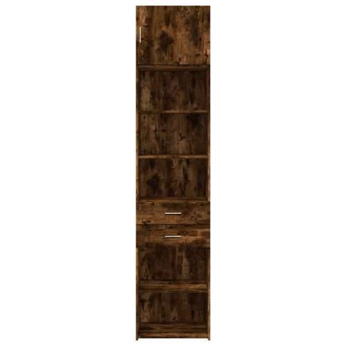 Uski ormarić za pohranu boja hrasta 50 x 42,5 x 225 cm drveni Dimljeni hrast 1 Cijena