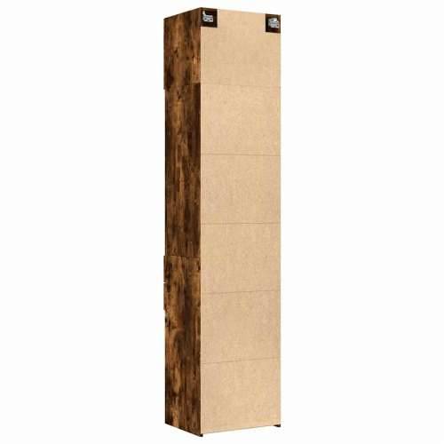 Uski ormarić za pohranu boja hrasta 50 x 42,5 x 225 cm drveni Dimljeni hrast 1 Cijena