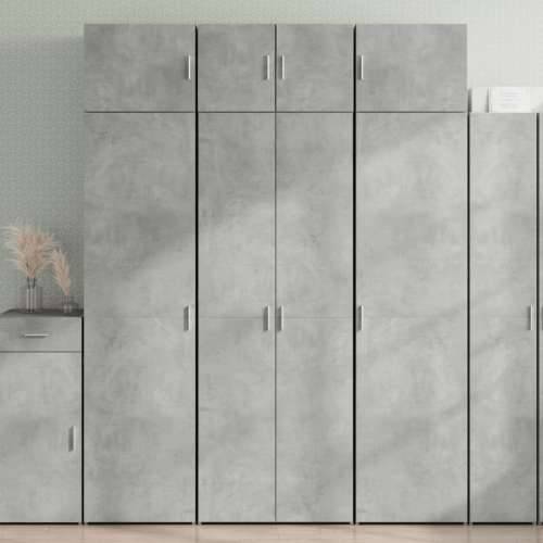 Ormarić za pohranu boja betona 70x42,5x225 cm konstruirano drvo - Beton siva 1 Cijena