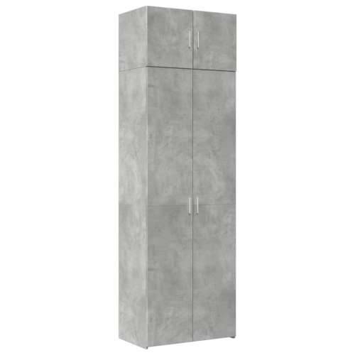 Ormarić za pohranu boja betona 70x42,5x225 cm konstruirano drvo - Beton siva 1 Cijena