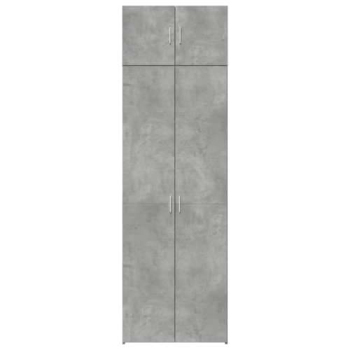 Ormarić za pohranu boja betona 70x42,5x225 cm konstruirano drvo - Beton siva 1 Cijena