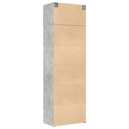 Ormarić za pohranu boja betona 70x42,5x225 cm konstruirano drvo - Beton siva 1 Cijena