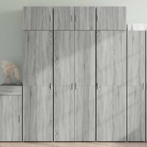 Ormarić za pohranu boja hrasta sonome 70 x 42,5 x 225 cm drveni - Sivi hrast sonoma 1 Cijena