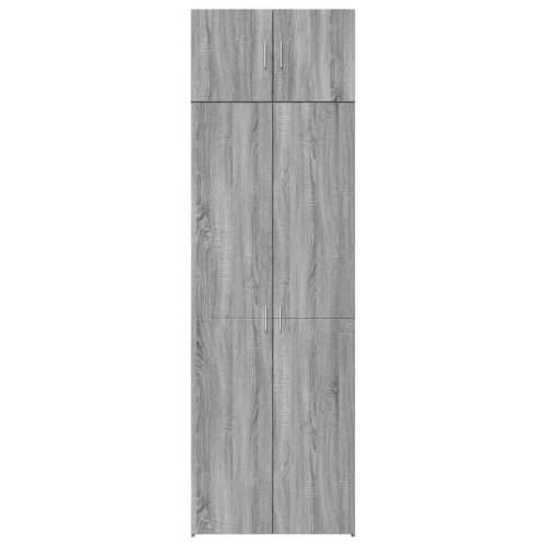 Ormarić za pohranu boja hrasta sonome 70 x 42,5 x 225 cm drveni - Sivi hrast sonoma 1 Cijena