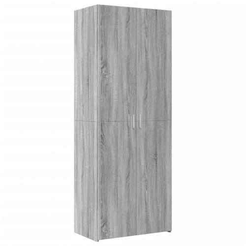 Ormarić za pohranu boja hrasta sonome 70 x 42,5 x 225 cm drveni - Sivi hrast sonoma 1 Cijena