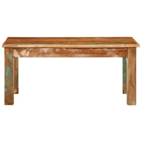 Stolić za kavu 100 x 55 x 45 cm od masivnog obnovljenog drva Cijena