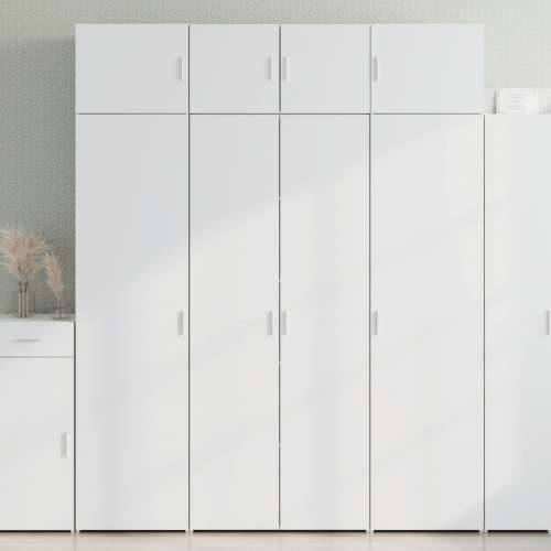 Ormarić za pohranu bijeli 80 x 42,5 x 225 cm konstruirano drvo - Bijela 1 Cijena