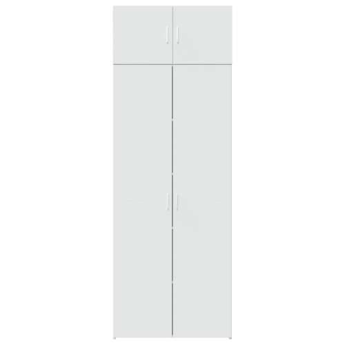 Ormarić za pohranu bijeli 80 x 42,5 x 225 cm konstruirano drvo - Bijela 1 Cijena