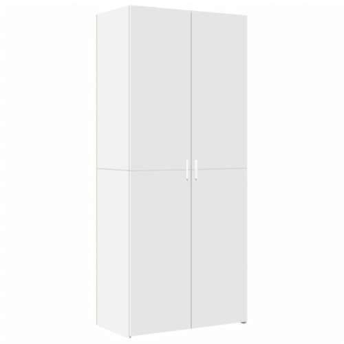 Ormarić za pohranu bijeli 80 x 42,5 x 225 cm konstruirano drvo - Bijela 1 Cijena