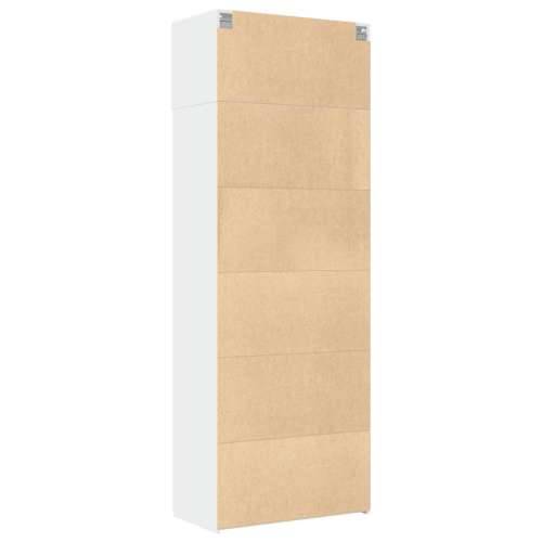 Ormarić za pohranu bijeli 80 x 42,5 x 225 cm konstruirano drvo - Bijela 1 Cijena