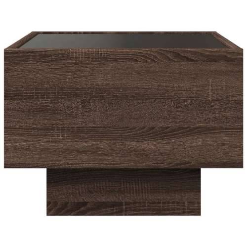 Noćni ormarić s beskonačnim LED boja smeđeg hrasta 40x40x30 cm - Smeđi hrast 1 Cijena
