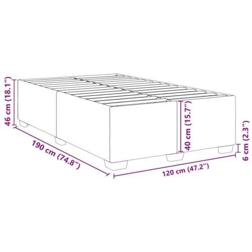 Okvir za krevet bez madraca svjetlosivi 120x190 cm od tkanine - Svjetlosiva 120 x 190 cm Cijena
