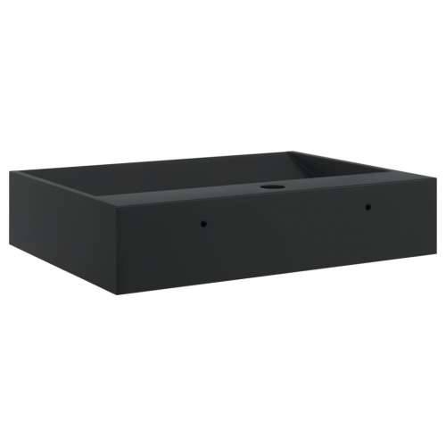 Lavabo - Umivaonik od lijevanih minerala i mramora 50x38x11 cm mat crni - Crna 50 x 38 x 11 cm Cijena