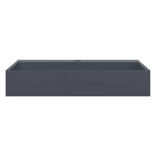 Lavabo - Umivaonik od lijevanih minerala/mramora 60x38x11 cm antracit - Antracit 60 x 38 x 11 cm Cijena