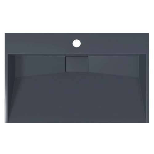 Lavabo - Umivaonik od lijevanih minerala/mramora 60x38x11 cm antracit - Antracit 60 x 38 x 11 cm Cijena