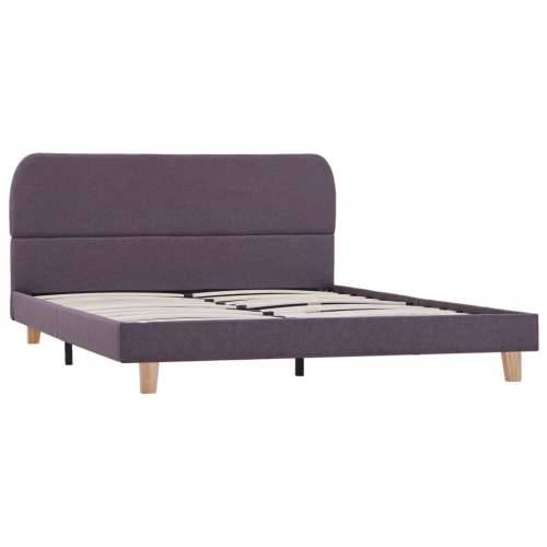 Okvir kreveta bez madraca Taupe tkanina 135x190 cm - Sivo-smeđa 135 x 190 cm Cijena