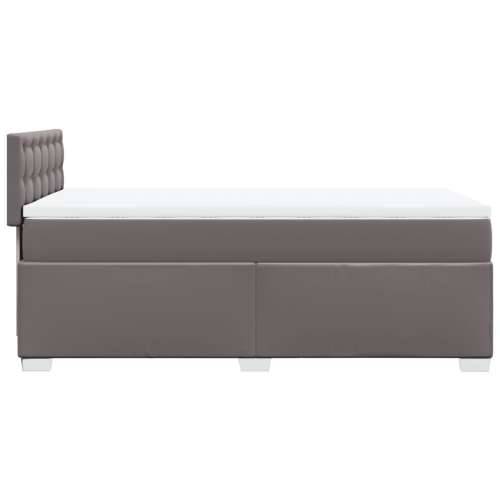 Krevet s oprugama i madracem sivi 100x200 cm od umjetne kože - Siva 100 x 200 cm gumbi Cijena