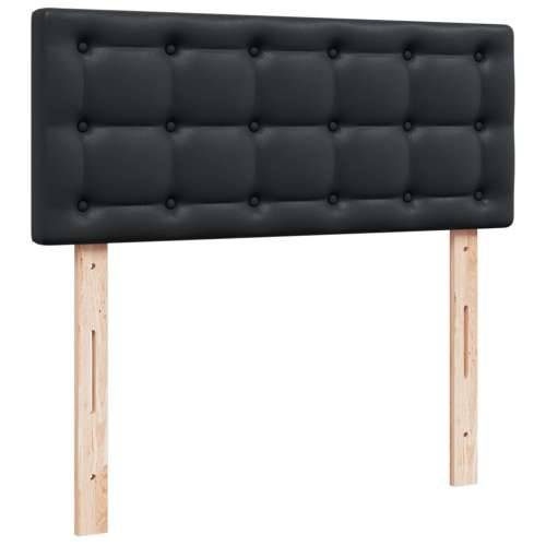Krevet s oprugama i madracem crni 120x190 cm od umjetne kože - Crna 120 x 190 cm gumbi Cijena