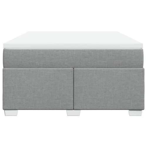Krevet box spring s madracem svjetlosivi 140x200 cm od tkanine - Svjetlosiva 140 x 200 cm Cijena