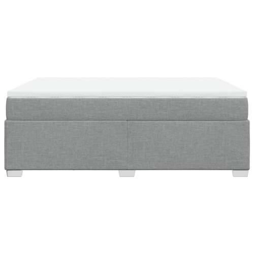 Krevet box spring s madracem svjetlosivi 140x200 cm od tkanine - Svjetlosiva 140 x 200 cm Cijena