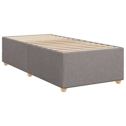 Krevet s oprugama i madracem smeđesivi 90x200 cm od tkanine - Sivo-smeđa 90 x 200 cm Blok s kvadratima Cijena