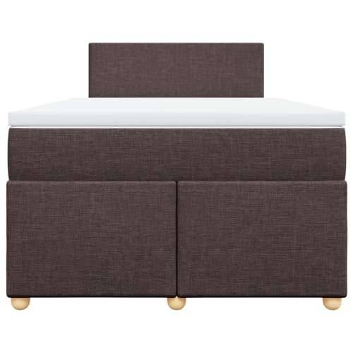 Krevet box spring s madracem tamnosmeđi 120 x 190 cm od tkanine - Tamno smeđa 120 x 190 cm Gladak dizajn Cijena