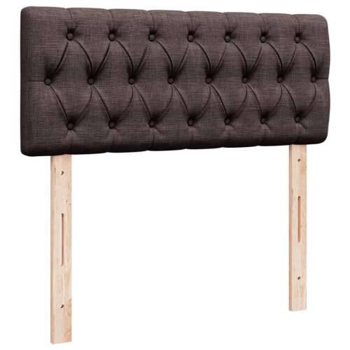 Krevet box spring s madracem tamnosmeđi 120 x 190 cm od tkanine - Tamno smeđa 120 x 190 cm Dizajn s gumbima Cijena
