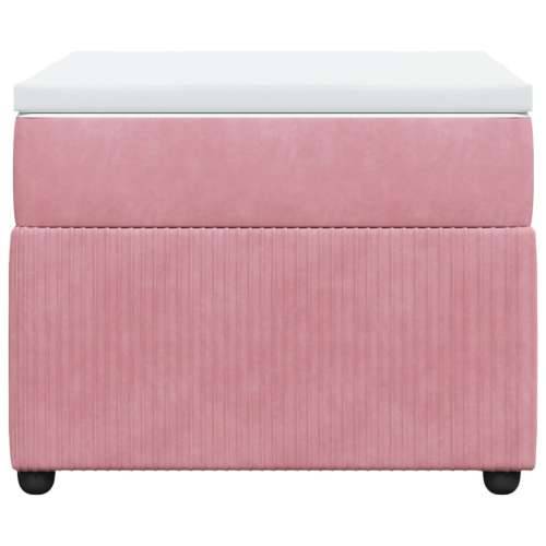 Box spring krevet s madracem ružičasti 100x200 cm baršunasti - Ružičasta 100 x 200 cm Cijena