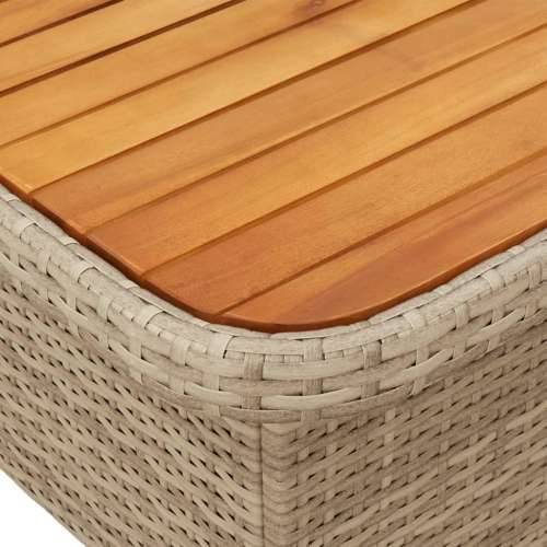 Vrtna garnitura - 2-dijelni set vrtnih sofa od poliratana s jastucima bež - bež i krem 110 x 110 x 40/71 cm 1 Cijena