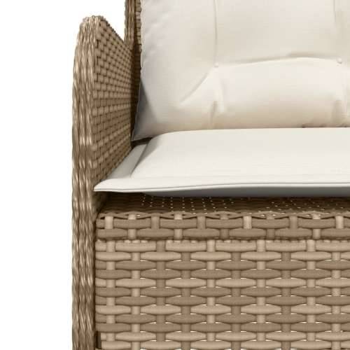 Vrtna garnitura - 2-dijelni set vrtnih sofa od poliratana s jastucima bež - bež i krem 110 x 110 x 40/71 cm 1 Cijena