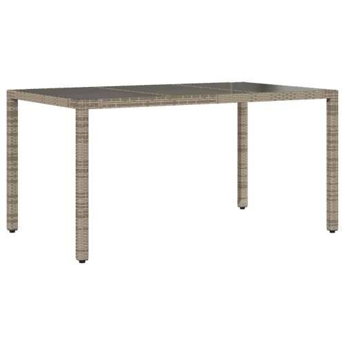 9-dijelni vrtni bistro set od poliratana s jastucima sivi - 190 x 90 x 75 cm Sa naslonom za noge 8 Cijena