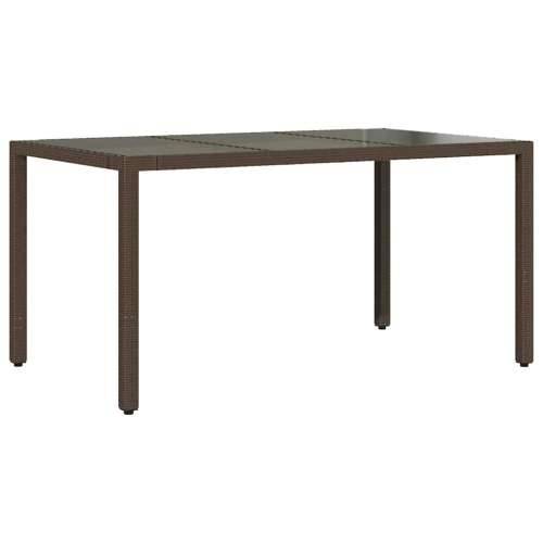 5-dijelni vrtni bistro set od poliratana s jastucima smeđi - 150 x 90 x 75 cm Bez naslona za noge 4 Cijena