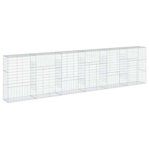 Gabion - Gabion ograde - Gabionska košara s poklopcem 600x50x150 cm pocinčano željezo - 600 x 50 x 150 cm 1 Cijena