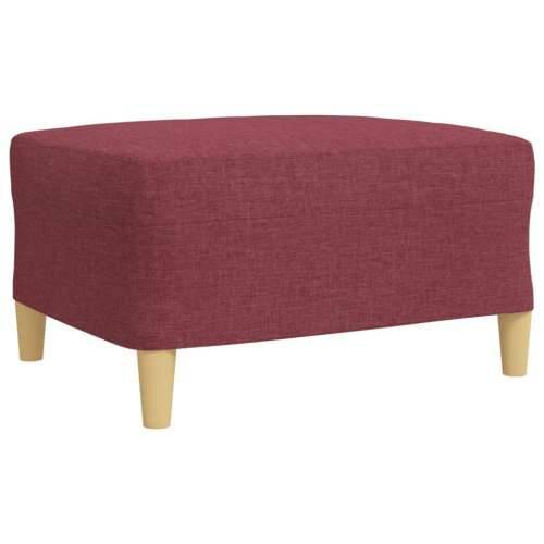 3-dijelni set sofa s tabureom i jastucima boja vina tkanina - boja crnog vina s jastucima i tabureom Cijena