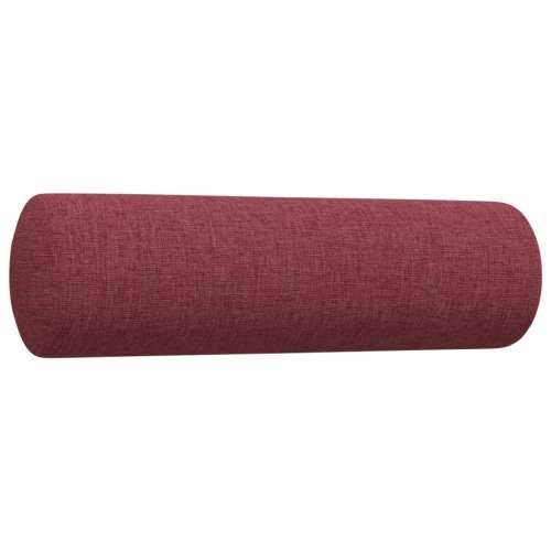 3-dijelni set sofa s tabureom i jastucima boja vina tkanina - boja crnog vina s jastucima i tabureom Cijena