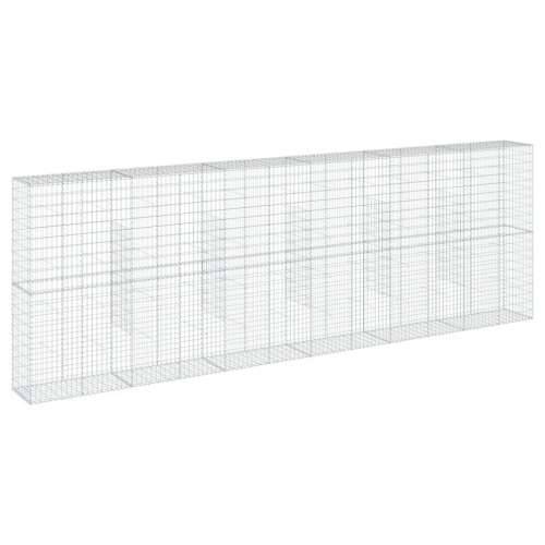 Gabion - Gabion ograde - Gabionska košara s poklopcem 600x50x200 cm pocinčano željezo - 600 x 50 x 200 cm 1 Cijena